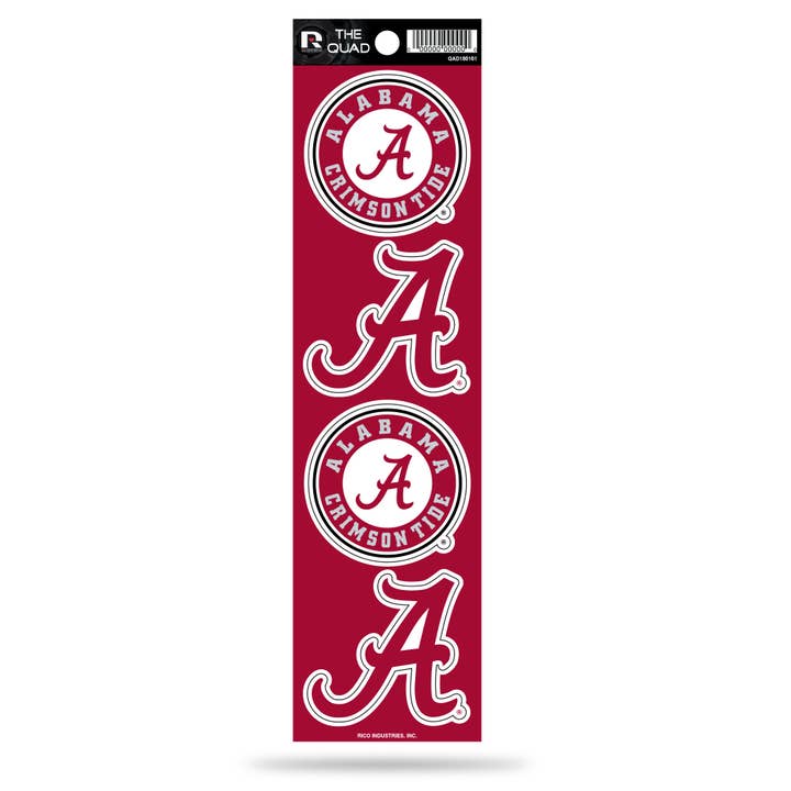 Alabama Quad Decal for wholesale by Rico Industries