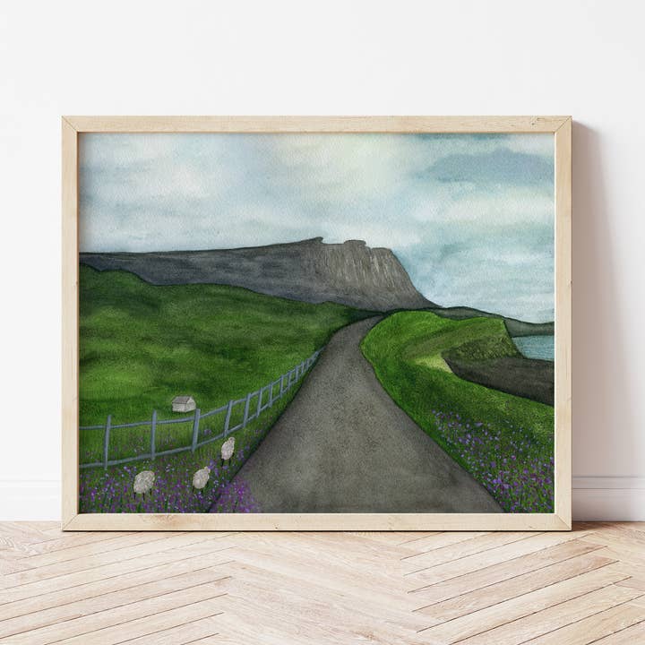 Isle of Skye Watercolor Print for wholesale by Erika Layne Art
