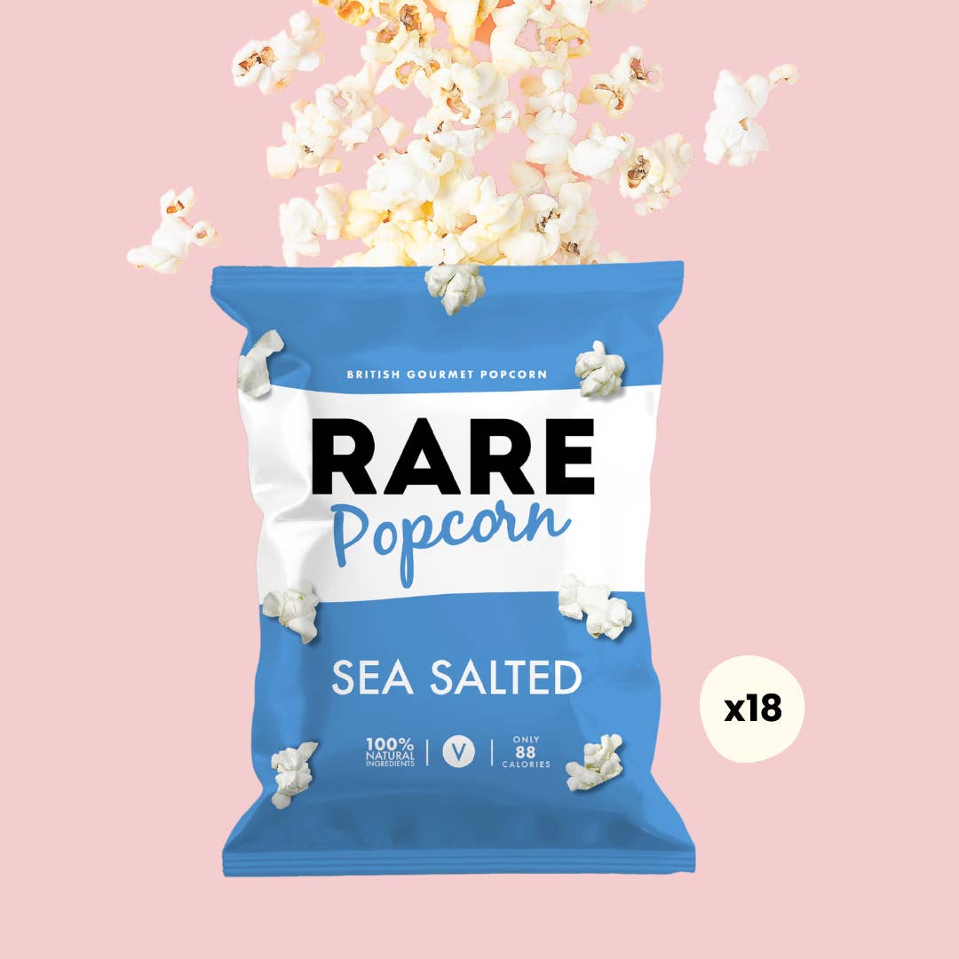 RARE Popcorn - Wholesale Popcorn - RARE Sea Salted Popcorn Case Case of 18 | Vegan, Natural