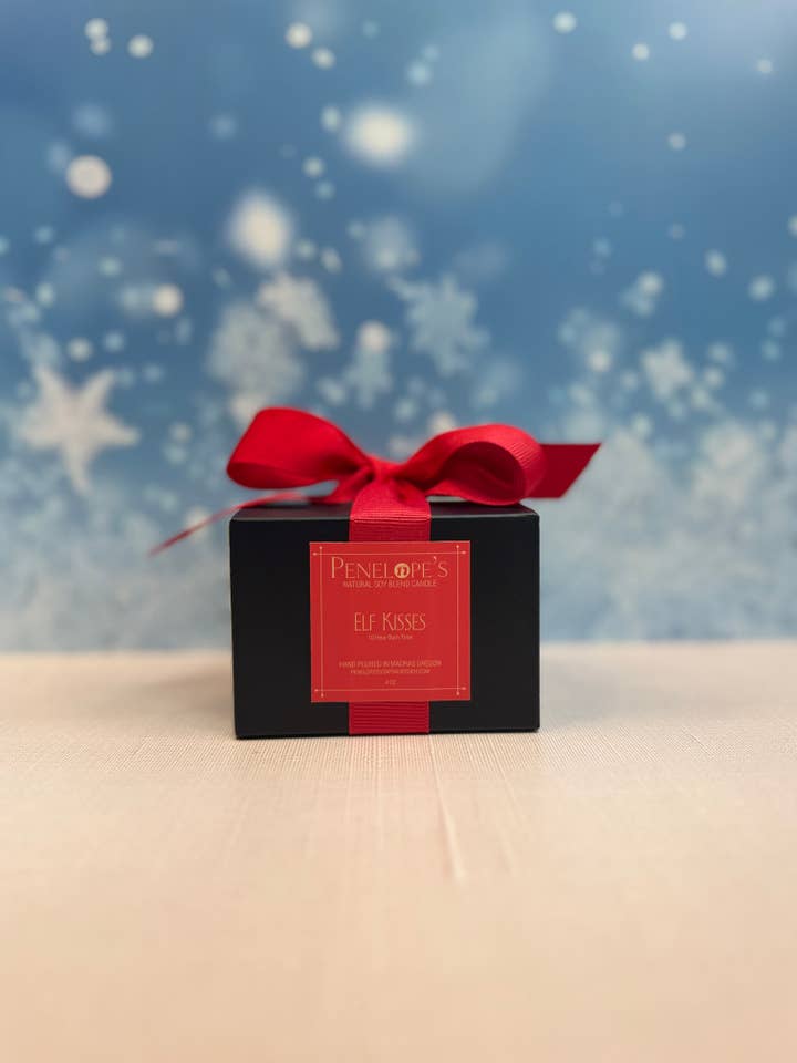 Besos de Elfo – Vela de Lujo de 4oz para venta al por mayor de Penelope's Soaps & Such