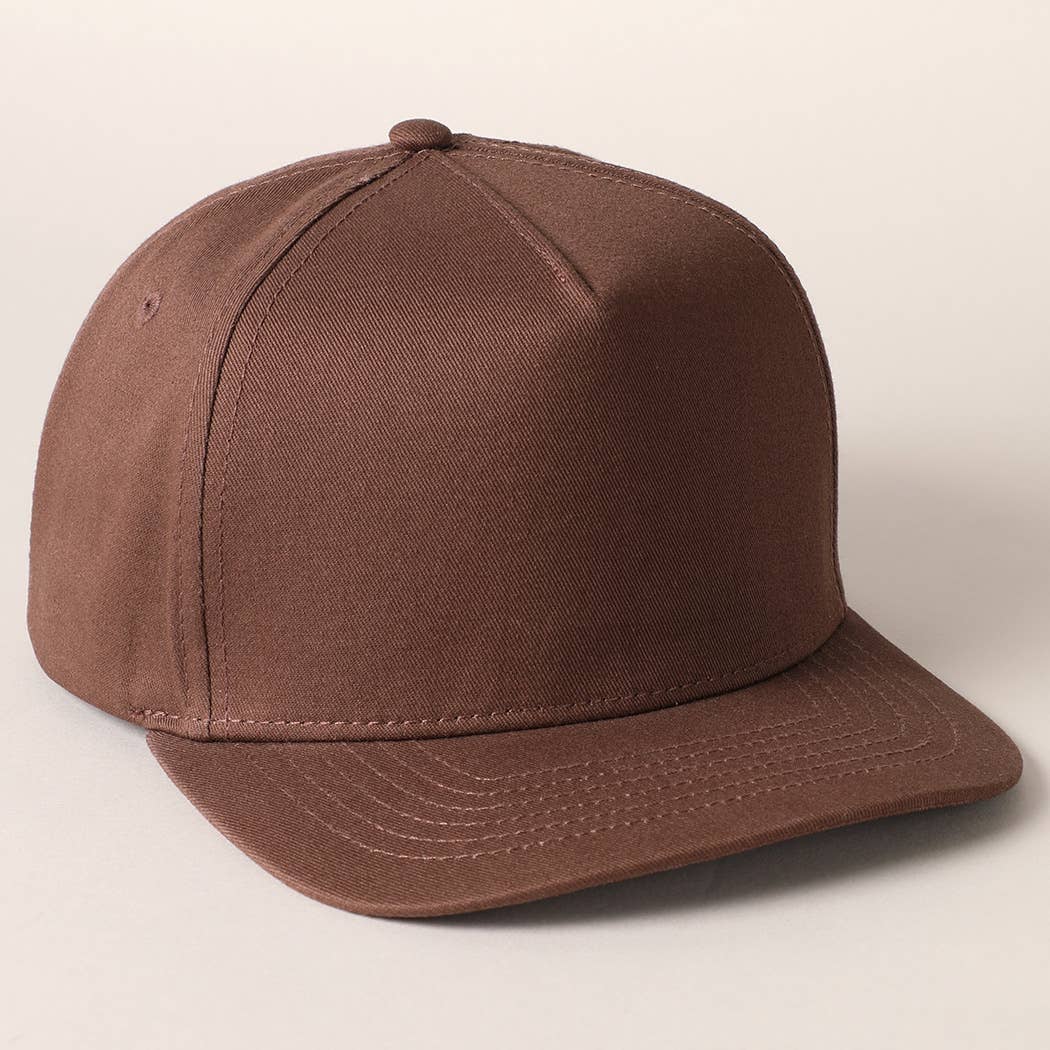 Fashion City - Wholesale Baseball Cap - Unisex - Solid Colored Cotton 5 Panel Baseball Cap10