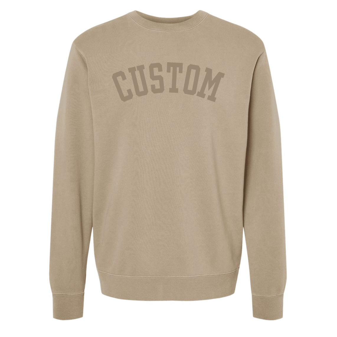 Jupmode - Wholesale Graphic Sweatshirt - Unisex - Custom Puff Print Tone on Tone Sweatshirt9