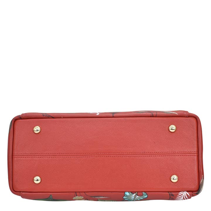 Anuschka | Vanya Lara (USA) - Wholesale Satchel - Women's - Hand-Painted Leather Multi Compartment Satchel - 6904