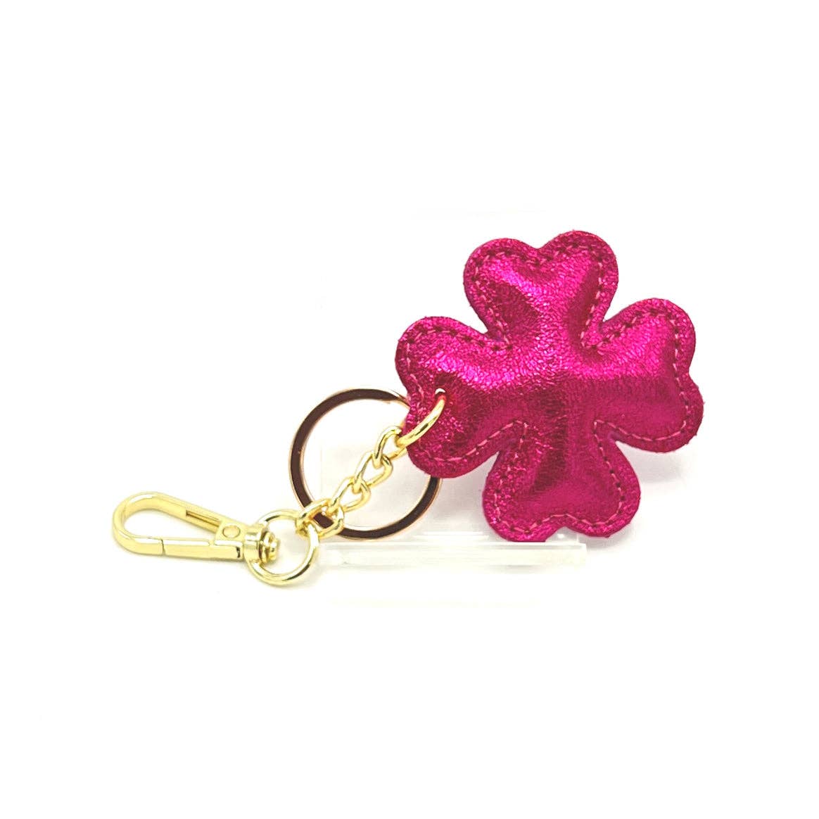 Suie Valentini srl - Wholesale Keychain - Women's - Genuine leather key chain, Lucky leaf, art. PO04LA3