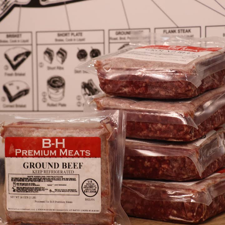Dry Aged Ground Beef - 25lbs for wholesale by B bar H Premium Meats