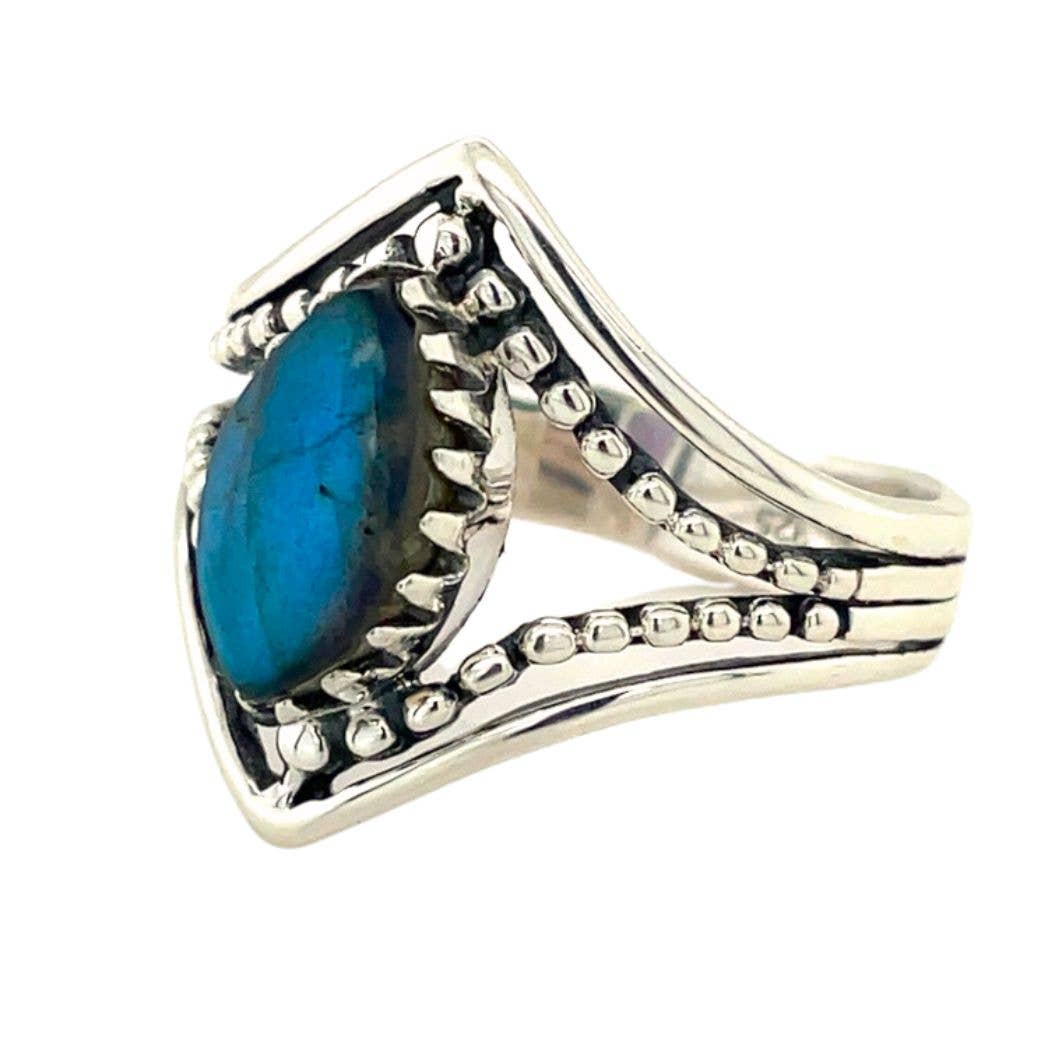 Esprit Creations - Wholesale Single Stone/Solitaire Ring - Labradorite Shining Knightess Ring1