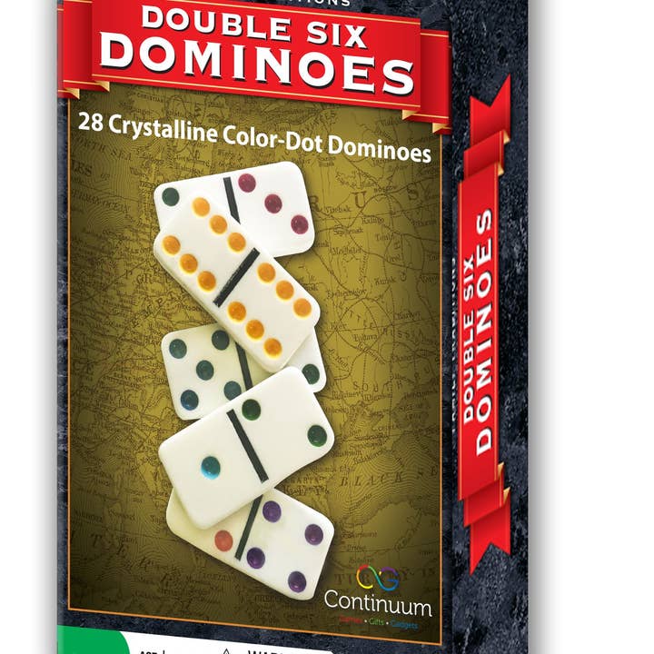 Continuum Games - Wholesale Dominoes - Family Traditions Double 6 Dominoes Tin
