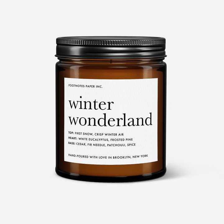 Footnotes - Wholesale Jar/Filled Candle - Winter Wonderland Candle
