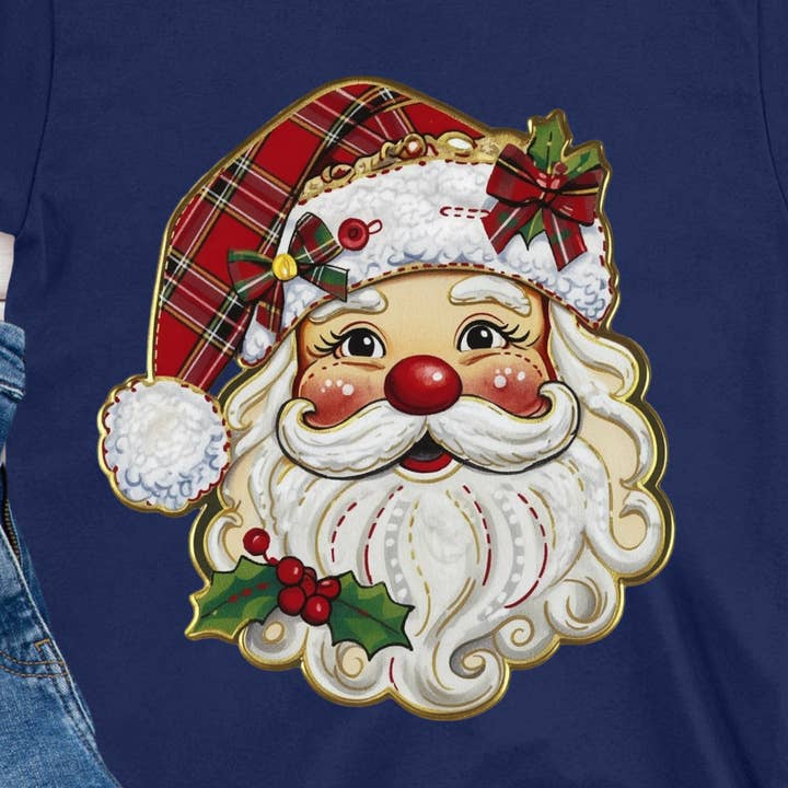 DTF Vintage Santa Transfer Ready to PRess for wholesale by rnsublimation