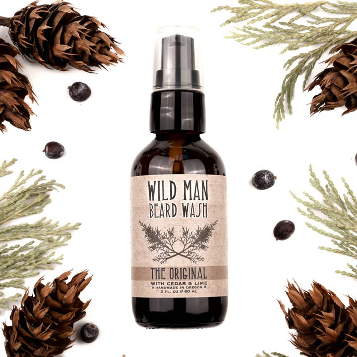2oz The Original Wild Man Beard Wash pour la vente par Wild Rose Herbs