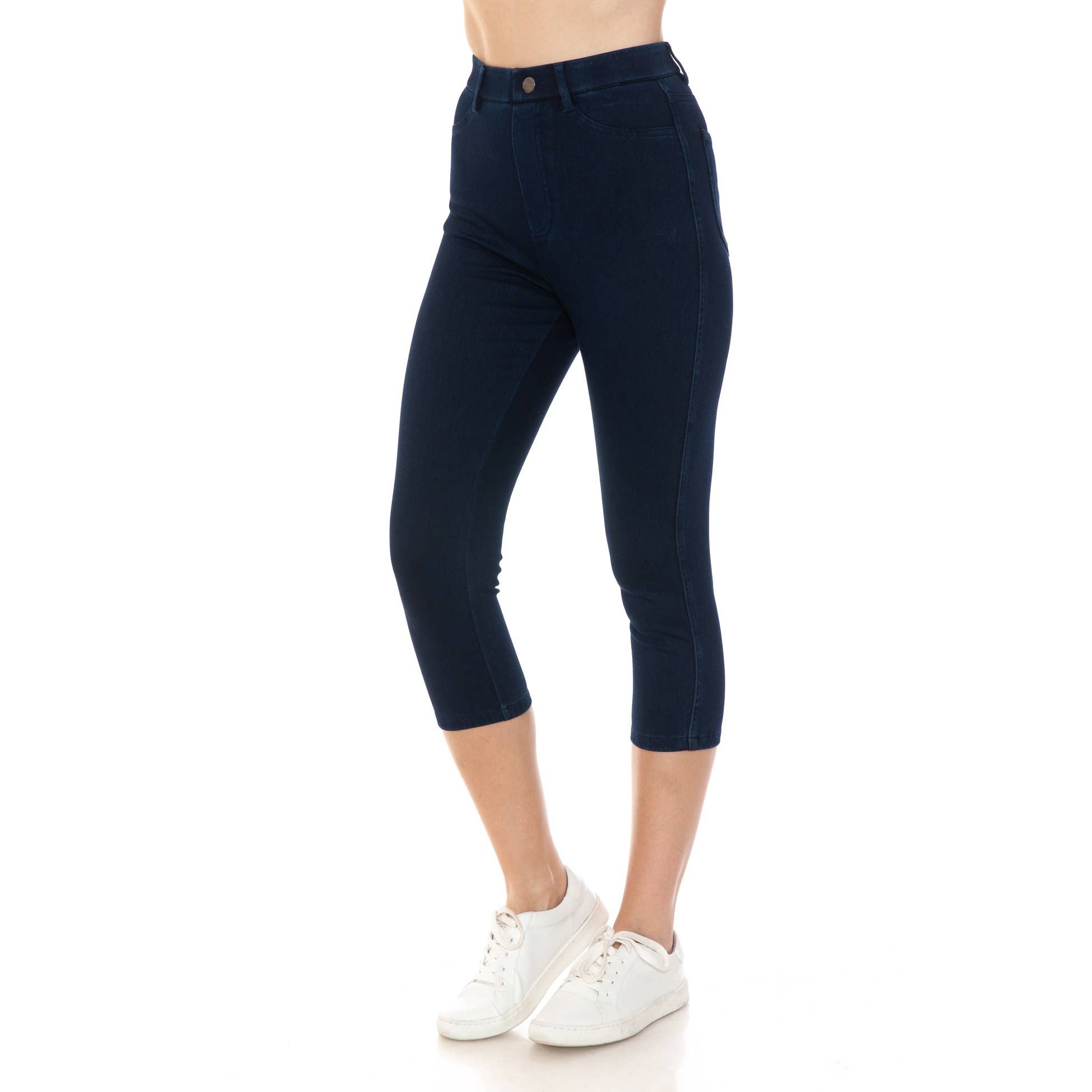 Leggings Depot - Vendita all'ingrosso Pantaloni sportivi/da jogging - Donna - Jeggings corti con tasche posteriori (21 pollici con cucitura interna)1