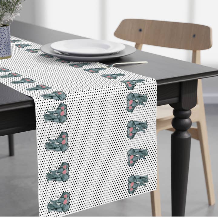 Elephant with Sunglasses and Polka Dots Paper Table Runner for wholesale by Hey Y'all Party