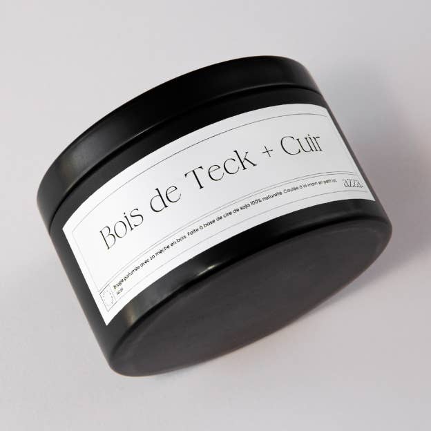 Scented Candle - Teak Wood+Leather for wholesale by Azza Home