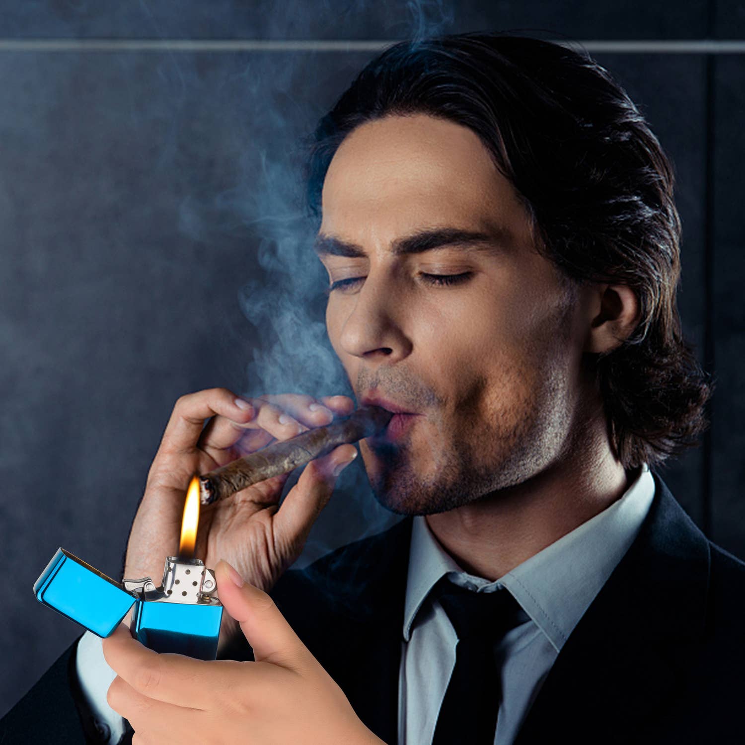 Champ by Polyflame - Vente Briquets - PROF BRIQUET METAL RAINBOW A PIERRE  4