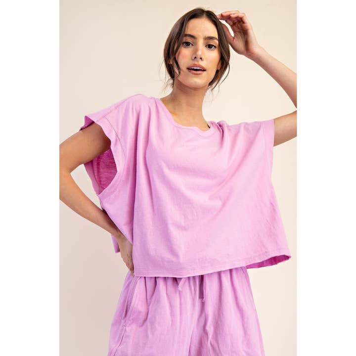 Rae Mode - Wholesale Shirt - Women's - COTTON SLUB OPEN BACK TOP4