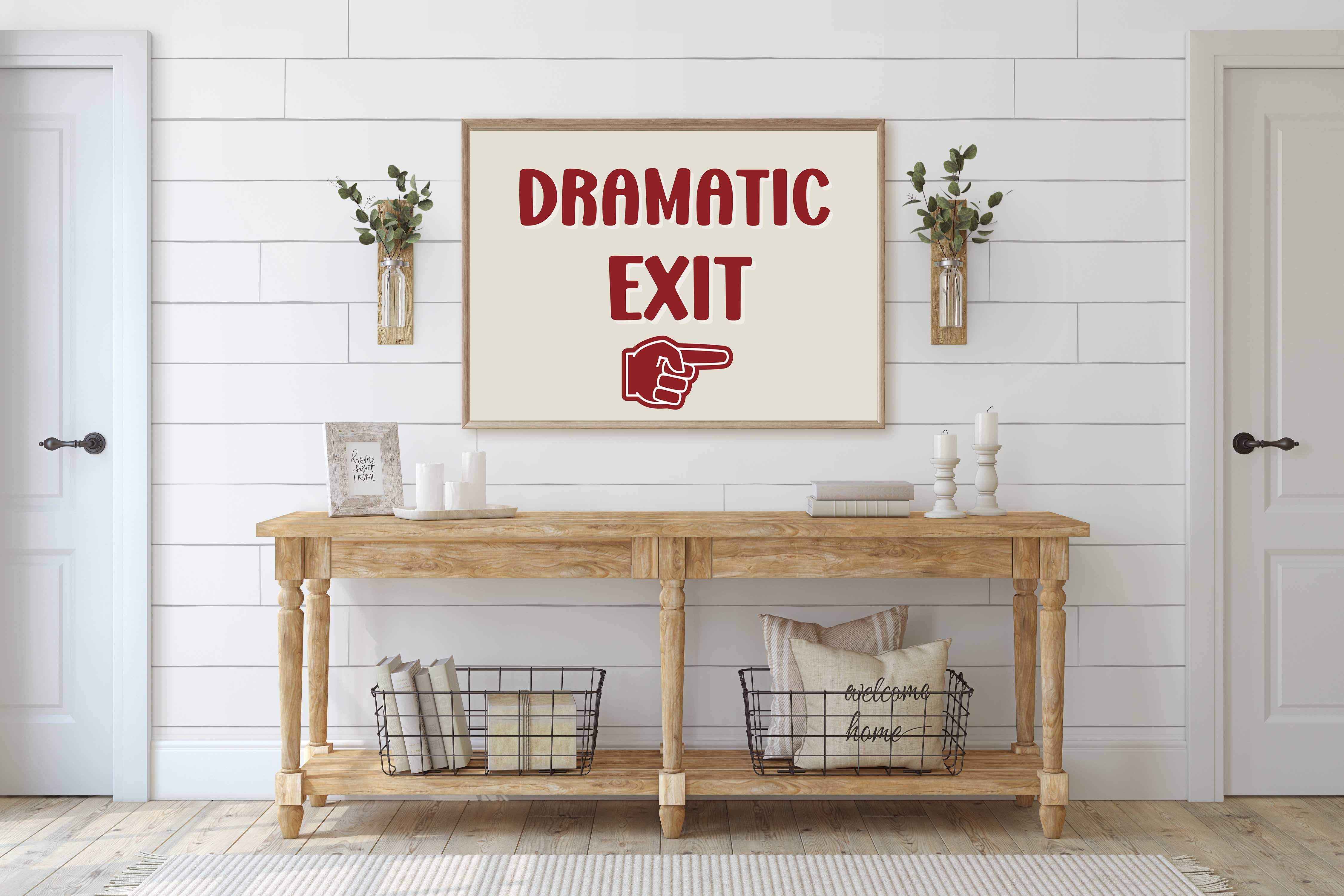 D'LUXE PRINTS – wholesale Poster – Dramatic Exit Print2