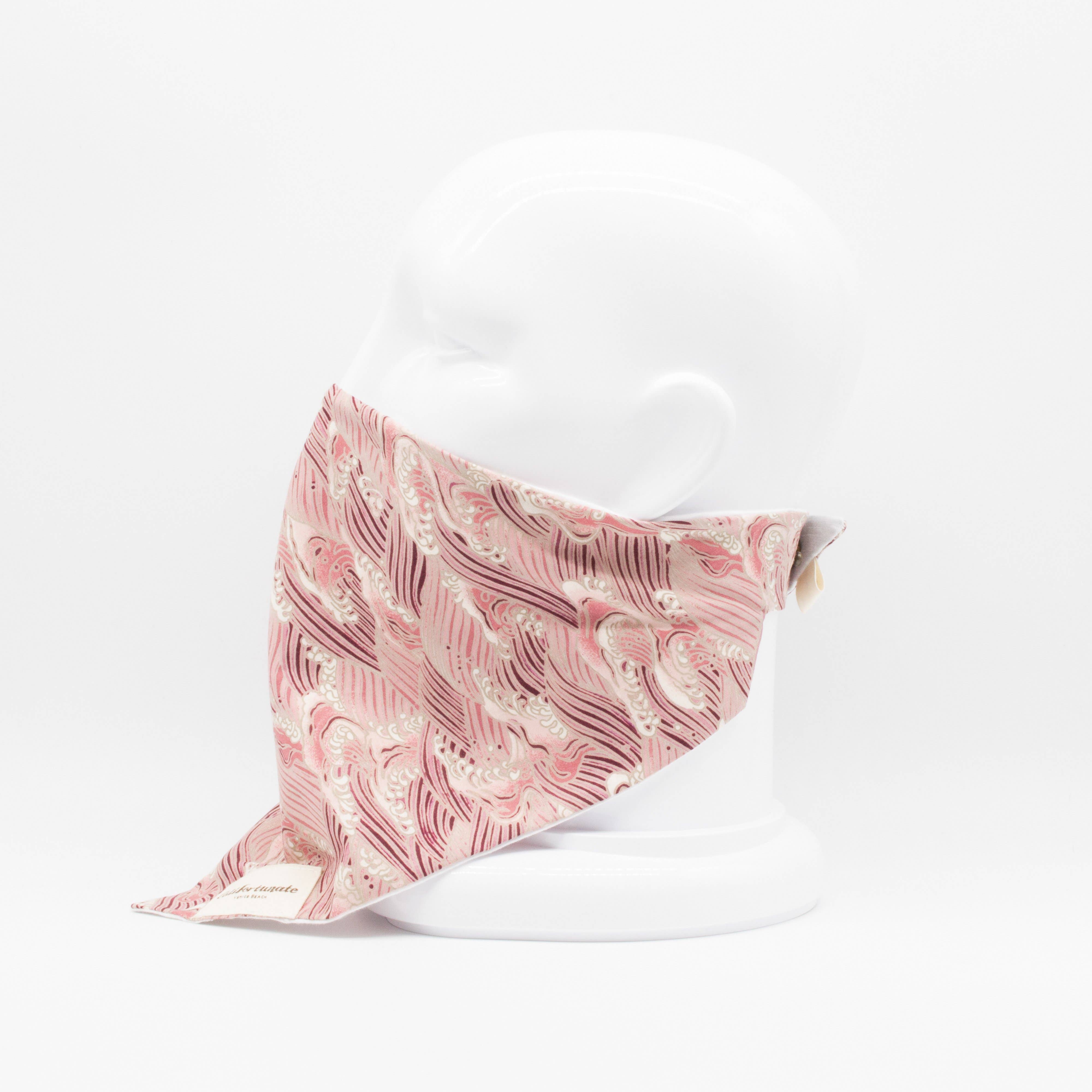 Maskdanna by Califortunate - Wholesale Non-Medical Disposable Mask - MASKDANNA WAVES ROSE1