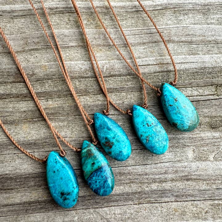 Chrysocolla Teardrop Necklace and other Purchase Wholesale chrysocolla. Free Returns & Net 60 Terms on Faire trending on Faire.