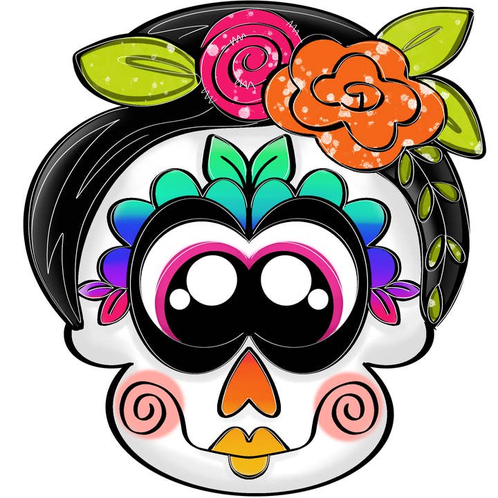 Halloweenbord, Dag van de Doden-bord, houten bord, DECOE-W-021 voor wholesale door DecoExchange