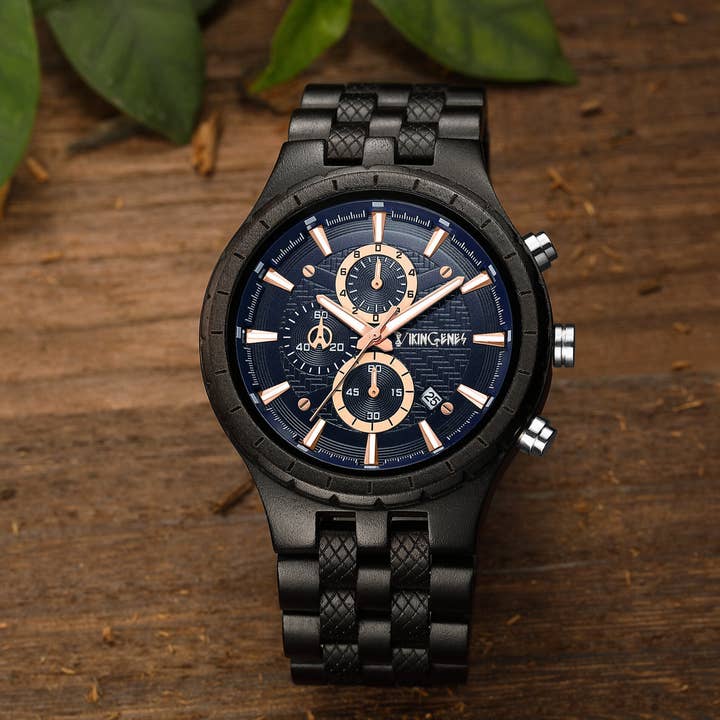 Vikingenes - Wholesale Wrist Watch - Men's - Men's Personalized Engraved Wooden Watch 3
