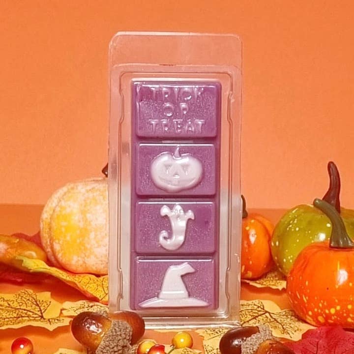 Boîte à clapet en 4 sections style barre - HALLOWEEN TRICK or TREAT pour la vente par craftastik