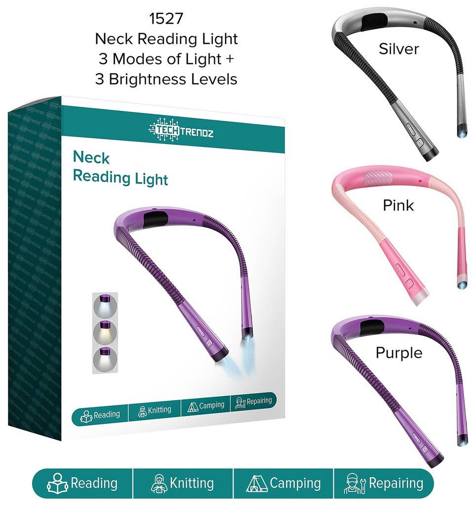 Tech Trendz - Venta al por mayor Lámpara de lectura - Lámpara de cuello multifuncional para leer2