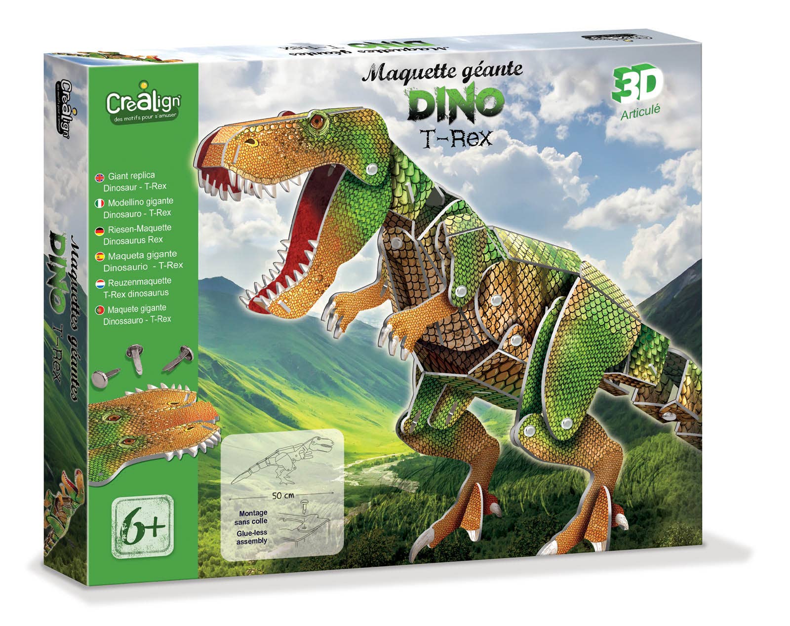 Créa Lign' - Wholesale Build-a-Toy - Kids - Giant Dino T-Rex model