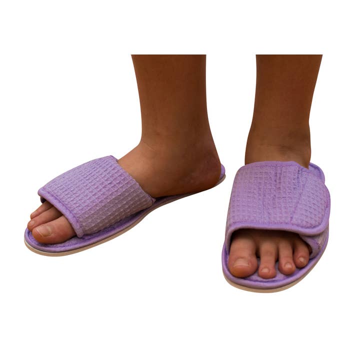 Alan Pendergrass Robes – wholesale Slippers – Women's – Cotton Waffle Spa Slippers