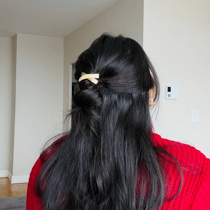 Acetate and Metal Cuff Hair Tie for wholesale by TressLove