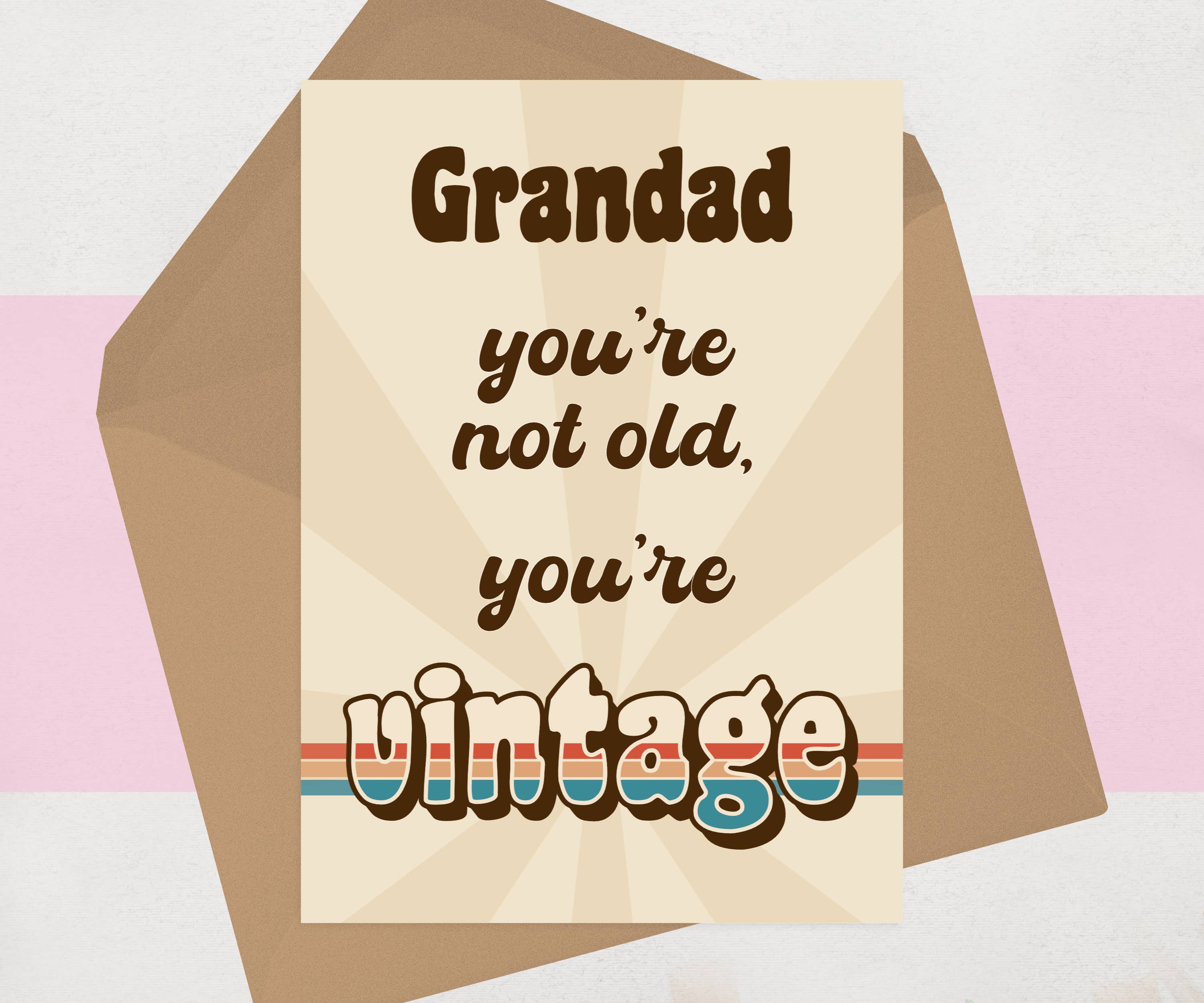 OCD Greeting Cards - Wholesale Birthday Card - Vintage Birthday Card - Funny Retro 60s, 70s Greeting Cards1