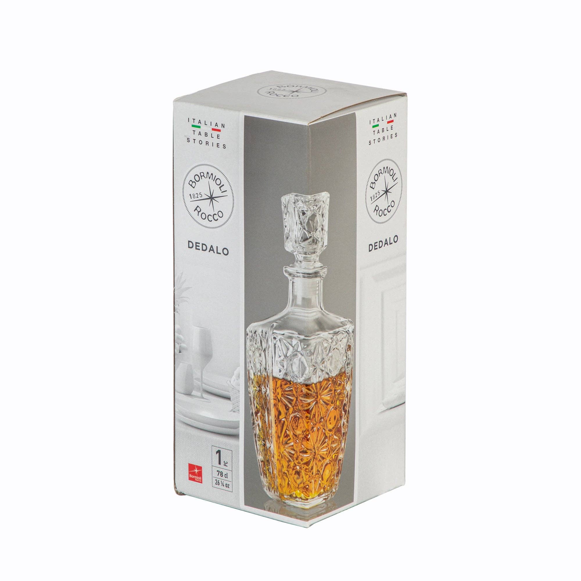 Rinkit Ltd - Vente Carafe - Carafe à whisky Bormioli Rocco Dedalo - 780ml3
