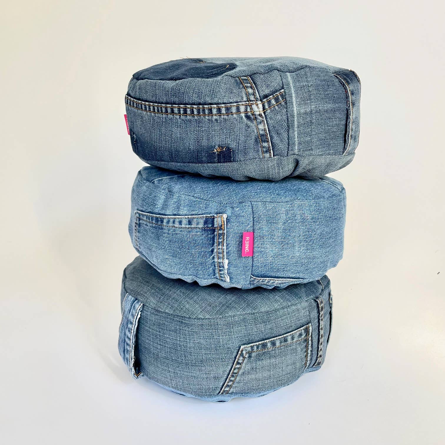 reinc. - Wholesale Meditation Supplies - Organic meditation cushion, recycled denim1