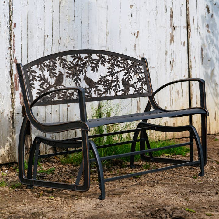 Cardinal Glider Bench for wholesale by Painted Sky Designs