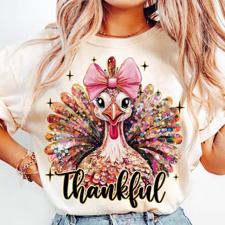 Colorful Xmas Shirt, Glitter Turkey Thanks Sweatshirt and other Purchase Wholesale beer open on thanksgiving. Free Returns & Net 60 Terms on Faire trending on Faire.