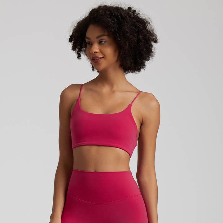 Sodalemon - Wholesale Sports Bra - Women's - Thin Straps On The Back Crossover Beauty Back Sports Bra