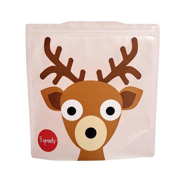 3 Sprouts – Engroshandel Madpose/-kasse – Børn – Børnevenlig genanvendelig sandwichpose - Hjort0