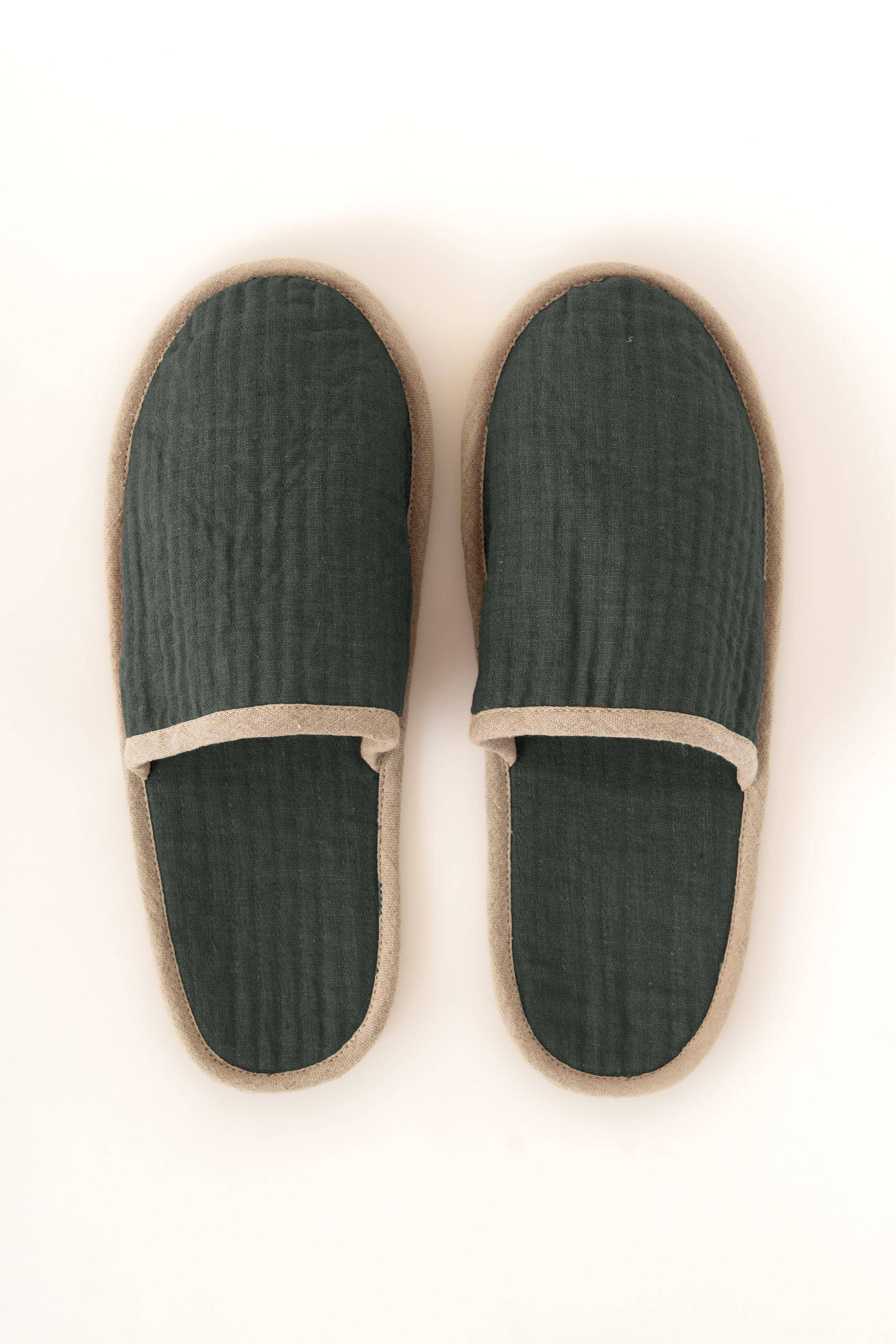 Live Linen - Wholesale Slippers - Women's - Natural Piping Linen Slippers – Relaxed Comfort5