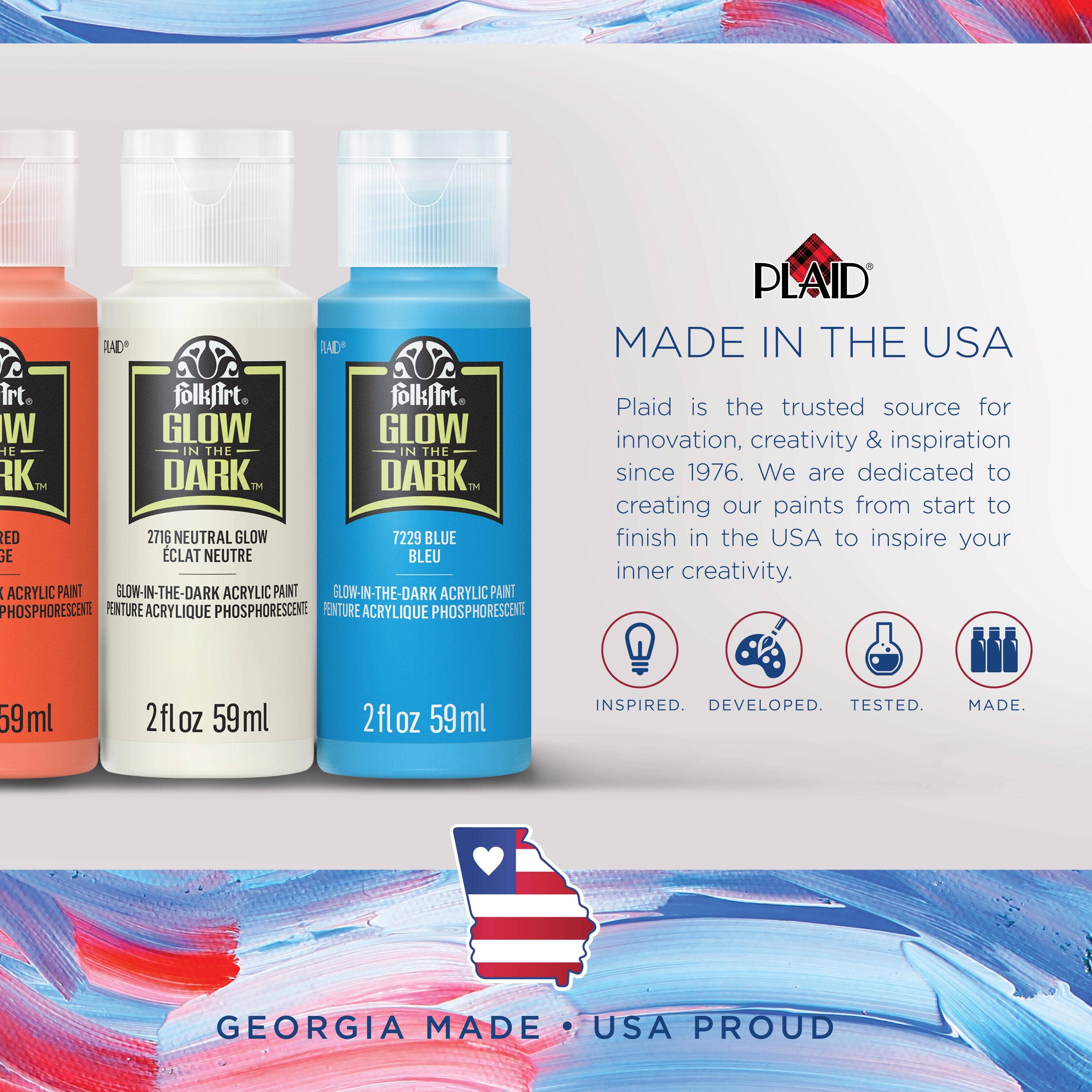 Plaid Crafts - Wholesale Acrylic Paint - FolkArt® Glow-in-the-Dark Acrylic Paint22