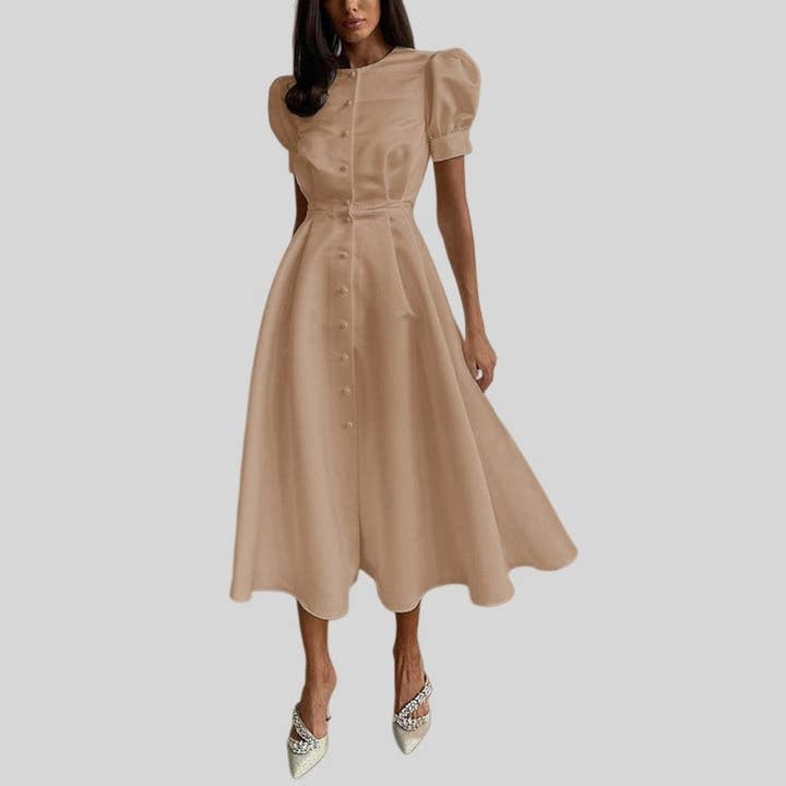 Champagne Short Sleeve Cardigan Dress for wholesale on Faire2