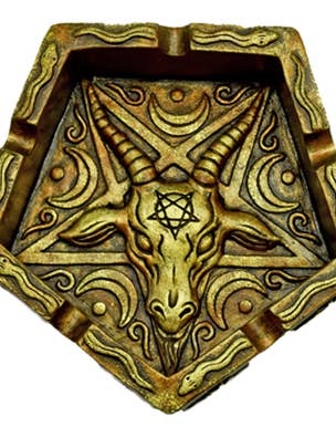 Baphomet Ashtray for wholesale by Fantasy Gifts