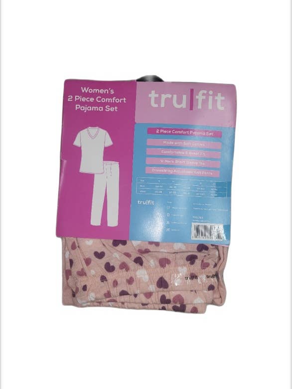 Hands On – wholesale Sleepwear set – Women's – Tru Fit Women's 2-Piece Comfort Pajama Set