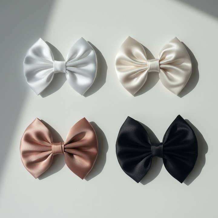 Gros nœuds en satin | Satin de luxe | 16 couleurs pour la vente par Whispering Petals Handmade