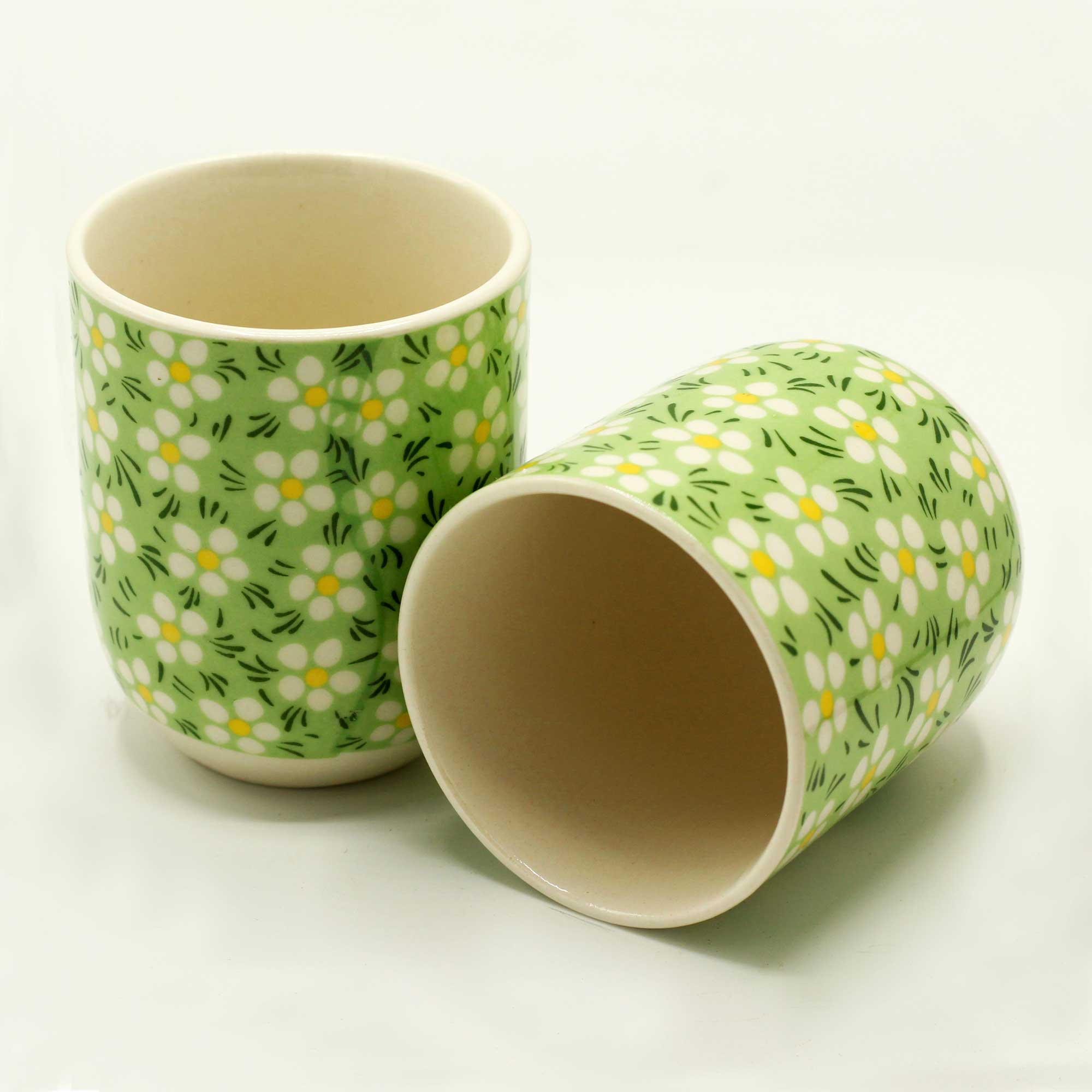 AW Artisan - Wholesale Tea Set - Tea cups - Margarita Green1