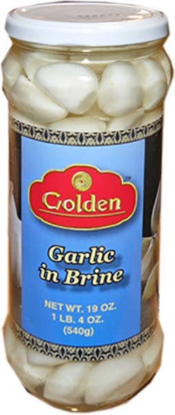 Hudson Meat Company - Wholesale Pickled Vegetables - GARLIC CLOVES IN BRINE     -     GOLDEN0