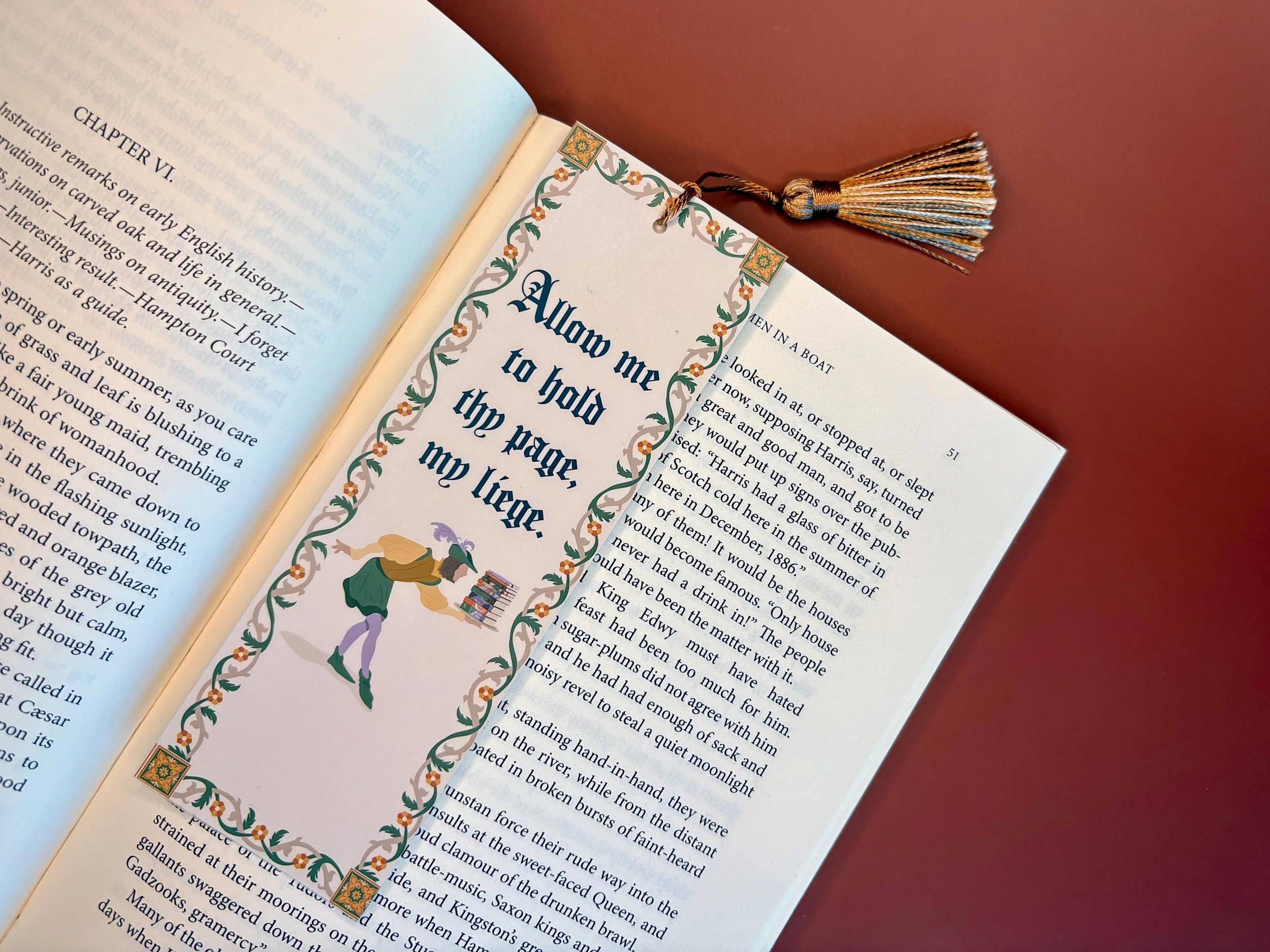 Katiebird Prints - Wholesale Bookmark - Medieval Knight Bookmark - Renaissance Middle Ages Gift1