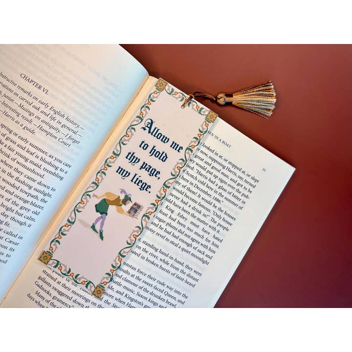 Katiebird Prints - Wholesale Bookmark - Medieval Knight Bookmark - Renaissance Middle Ages Gift1