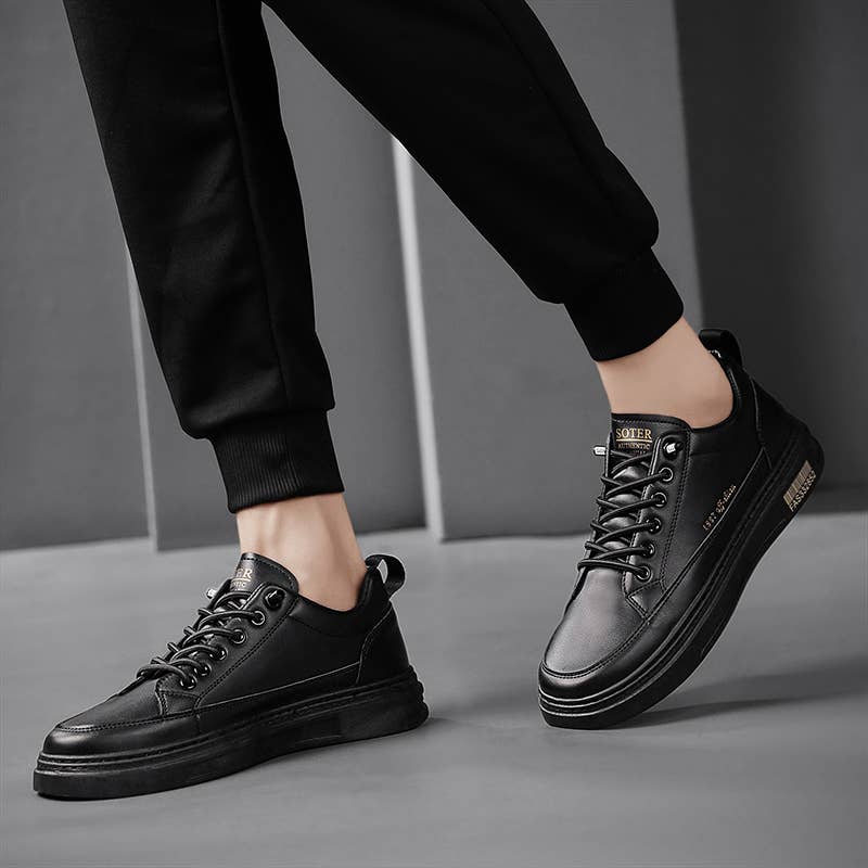 Calseosvic - Wholesale Lifestyle trainers – Men′s - Black versatile men's skate shoes cheap3