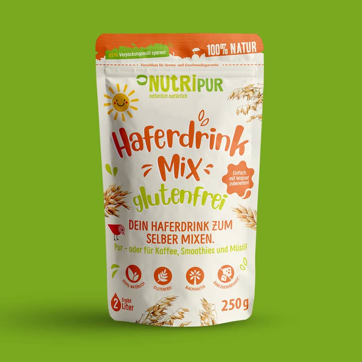 Haferdrink Mix Glutenfrei 250g für den Großhandel von NutriPur
