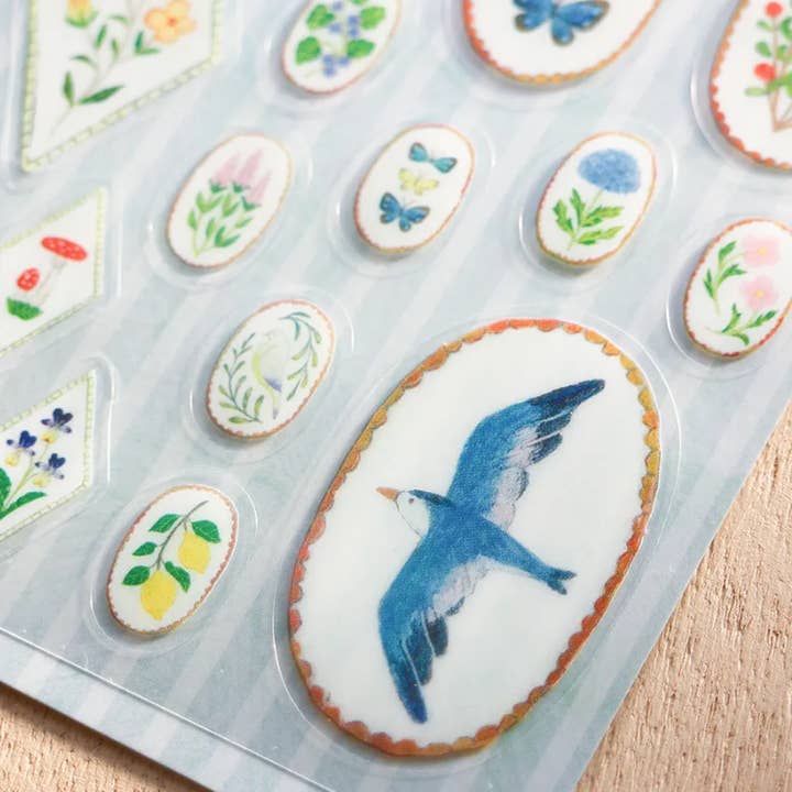「FUNJI」In Japan - Wholesale Sticker - Midori Asano Sticker Sheet | Birds & Deer or Kitchen Design 4
