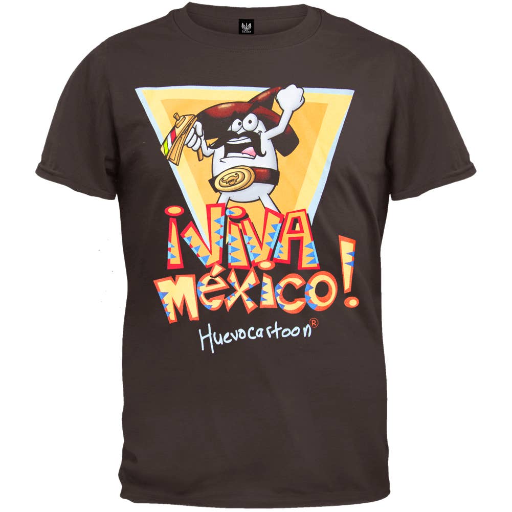 Official Store - Wholesale Screen Printed T-Shirt - Men's - Huevo Cartoon - Viva Mexico Men's T Shirt0